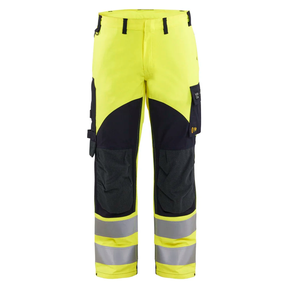 Blaklader 1588 1512 Multinorm Werkbroek Inherent High Vis Geel Marineblauw