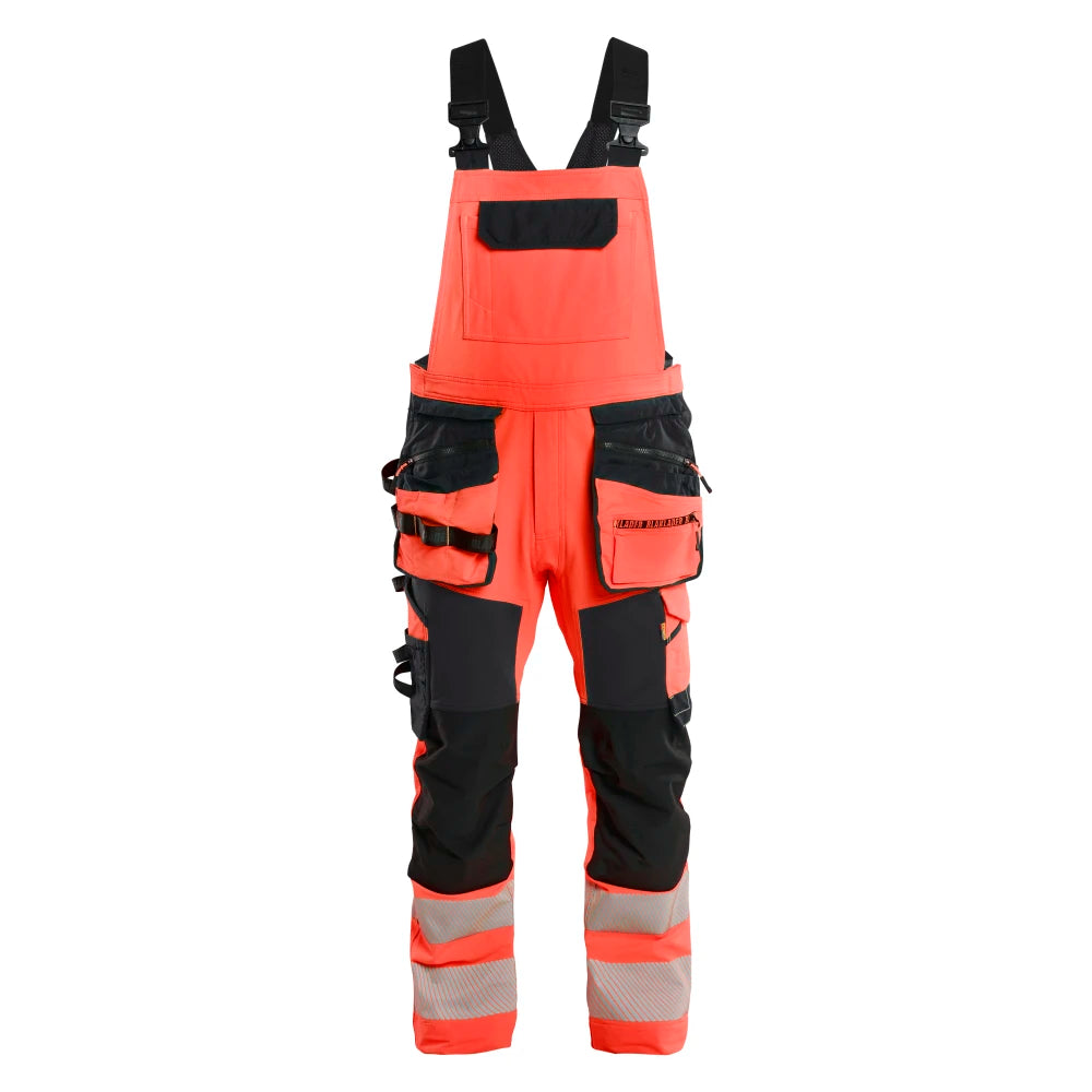 Blaklader 2626 1648 High Vis Bretelbroek 4-Weg Stretch High Vis Rood Zwart