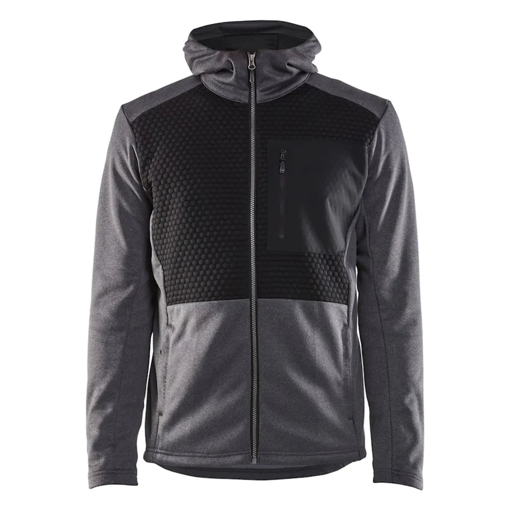 Blaklader 3540 2533 Hooded Sweatshirt Met Rits Zwart Mêlee
