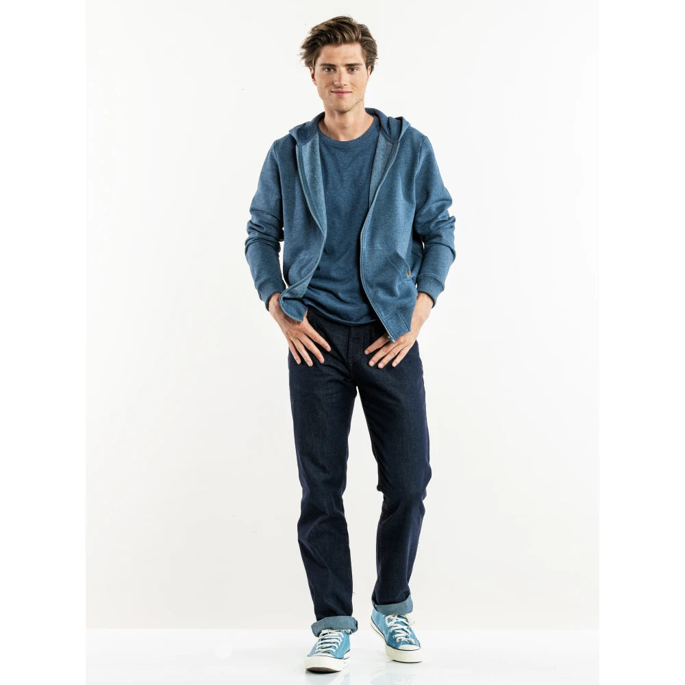 Chaud Devant Hoodie Comodo Blue Melee Blauw Gemêleerd