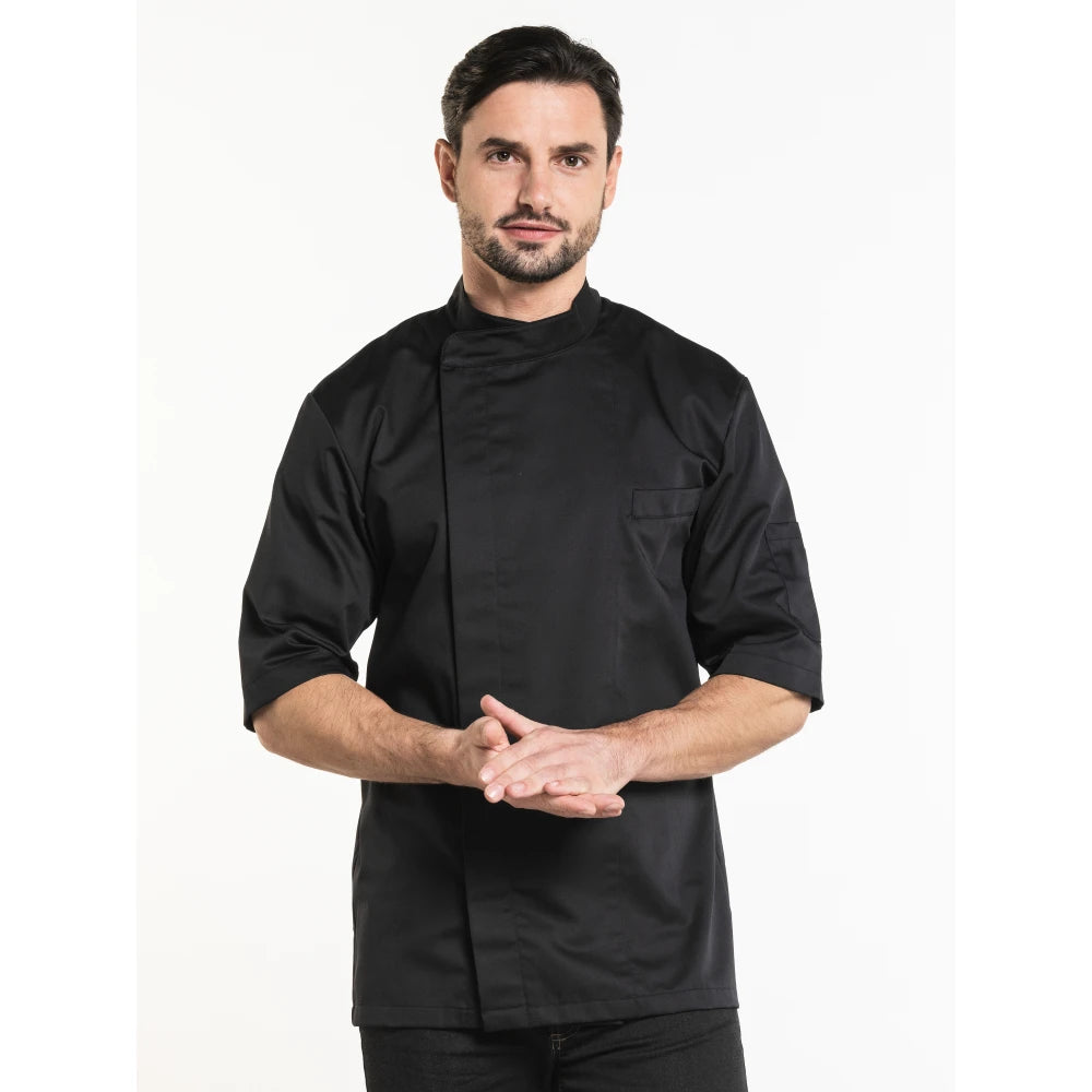 Chaud Devant Koksbuis Bacio Black Short Sleeve Zwart