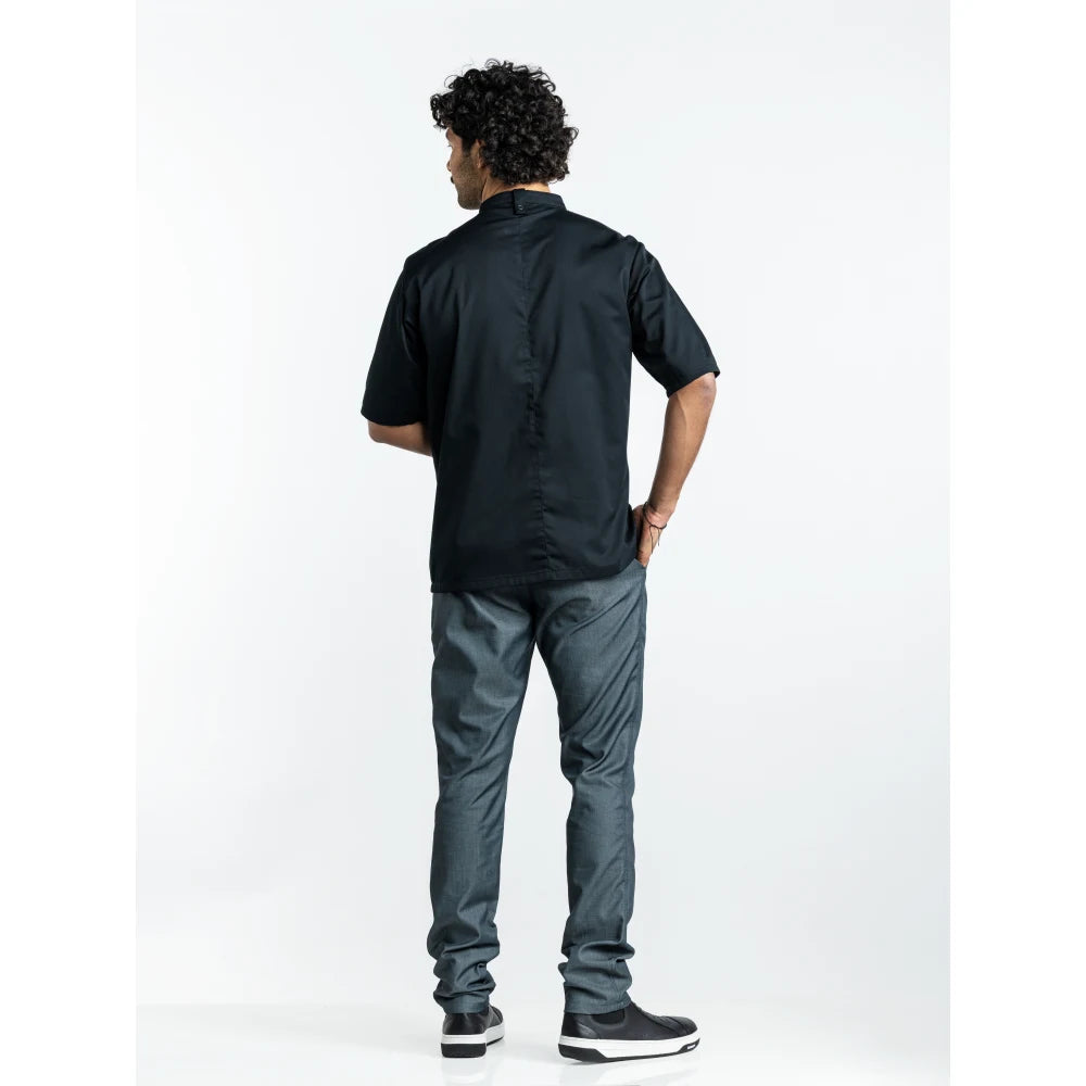 Chaud Devant Koksbuis Sabor Black Short Sleeve Zwart