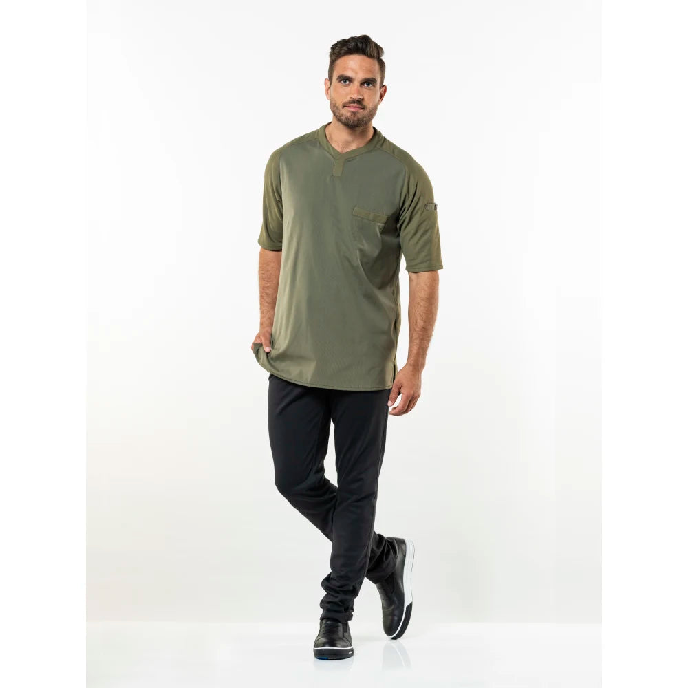 Chaud Devant Koksbuis T-Shirt Valente Fx Moss Stretch Mosgroen