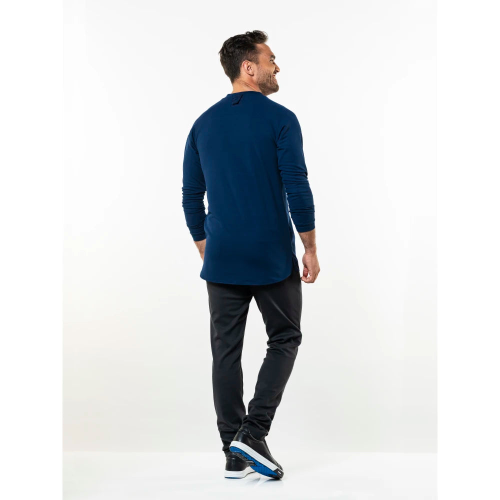 Chaud Devant Koksbuis T-Shirt Valente Fx Navy Ls Stretch Donkerblauw