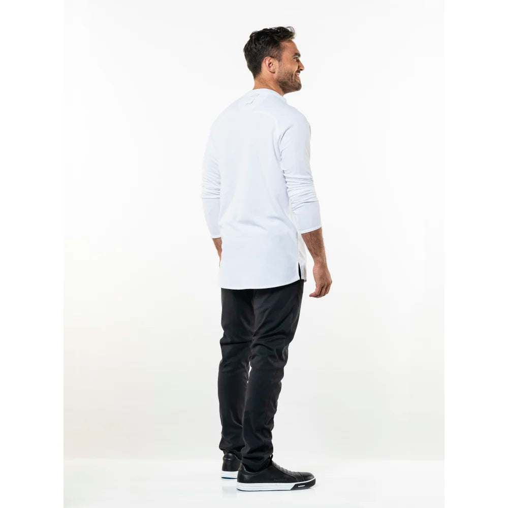 Chaud Devant Koksbuis T-Shirt Valente Fx White Ls Stretch Wit