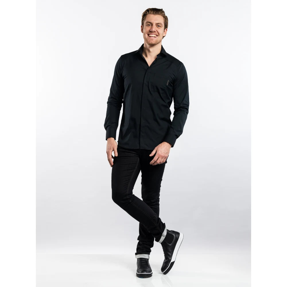 Chaud Devant Overhemd/Blouse Men Black Fx Zwart