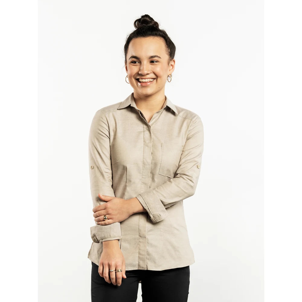 Chaud Devant Overhemd/Blouse Women Sand Melee Fx Zand