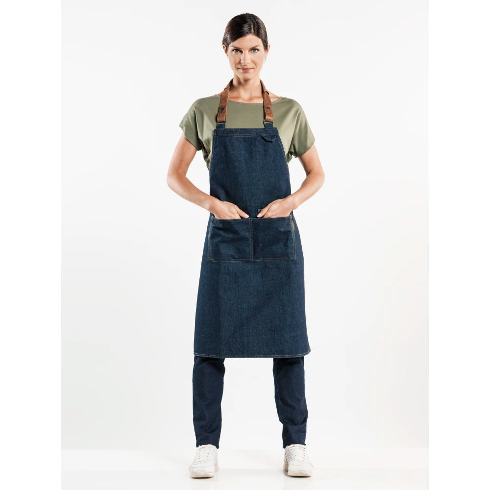 Chaud Devant Schort Forene Blue Denim Donkerblauw