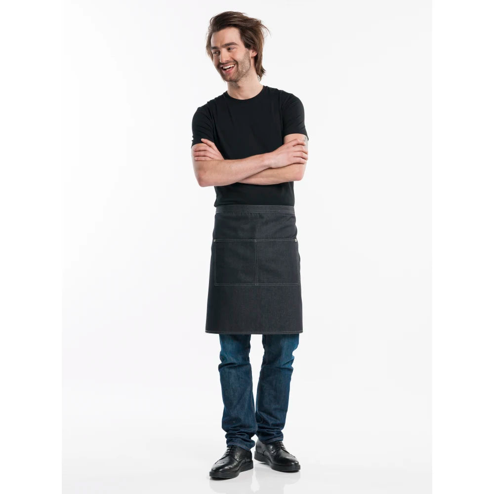 Chaud Devant Sloof Black Denim Zwart