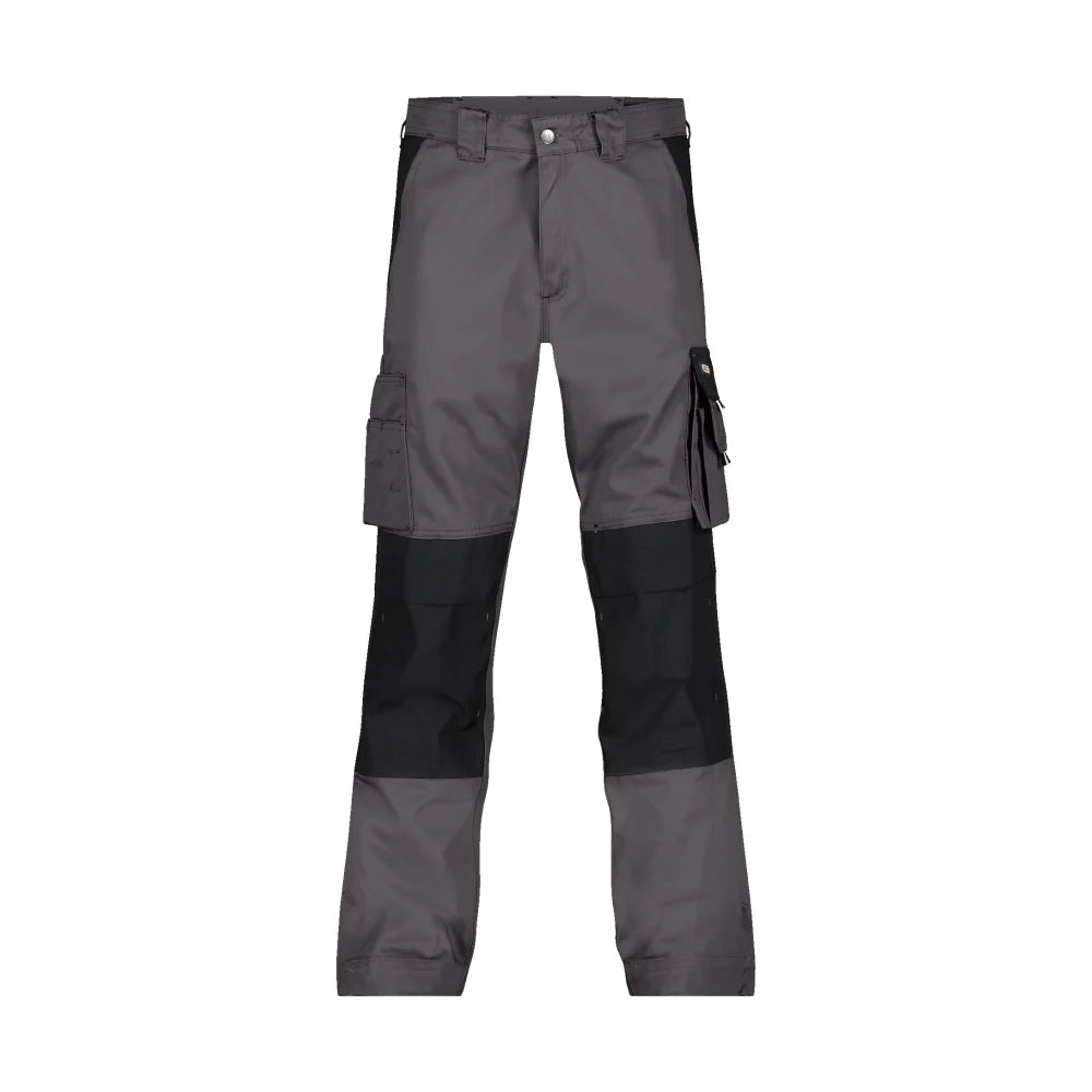 Dassy Boston Tweekleurige Werkbroek Met Kniezakken 300 G/M² Cementgrijs Zwart