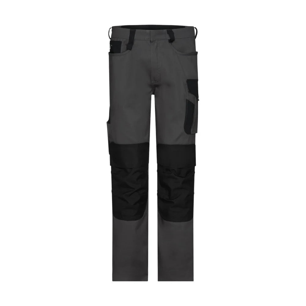 Dassy Ponti Flex Werbroek Met Stretch En Kniezakken 250 G/M² Antracietgrijs Zwart