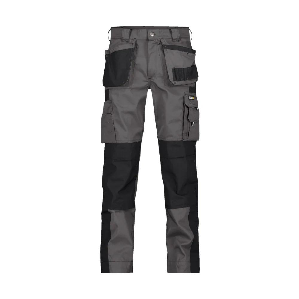 Dassy Seattle Tweekleurige Holsterzakkenbroek Met Kniezakken 300 G/M² Cementgrijs Zwart