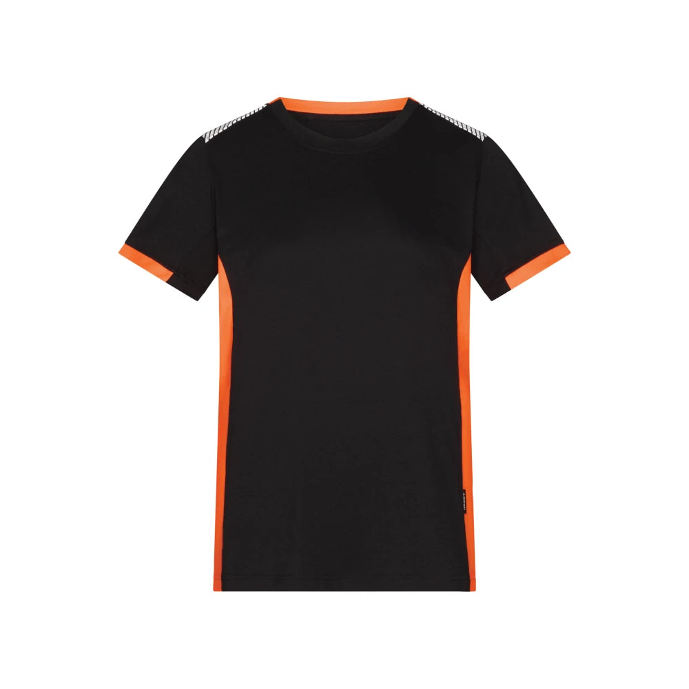 Dassy Tampico T-Shirt 180 G/M² Zwart Fluo-Oranje