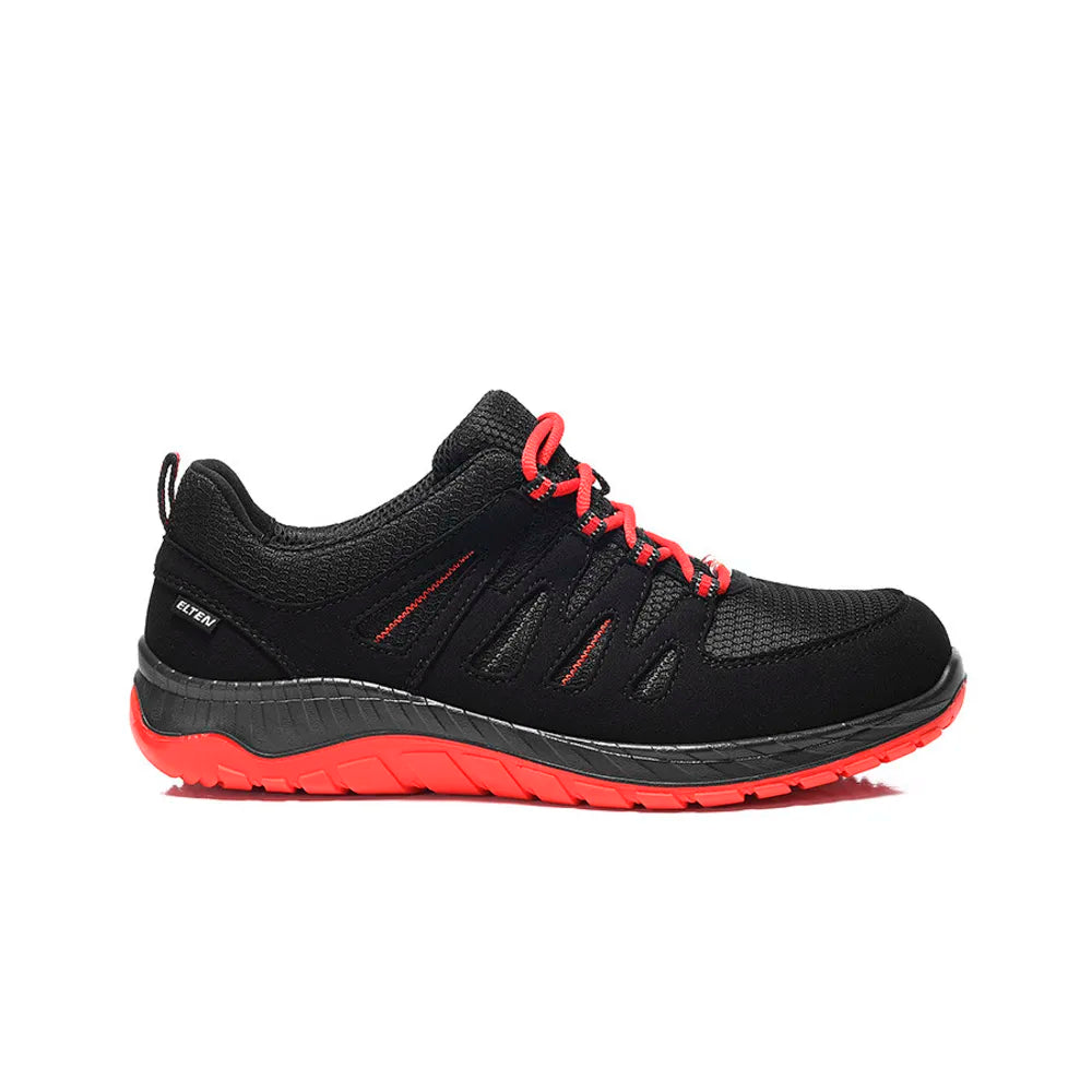 Elten Maddox W Black-Red Low S3S Werkschoenen