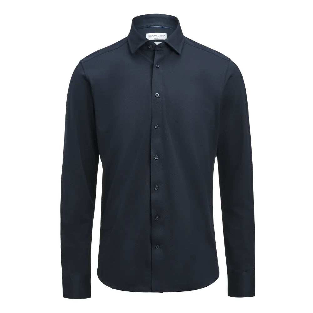 J.Harvest & Frost Indigo Bow 135 Hemd Regular Fit Heren Marine