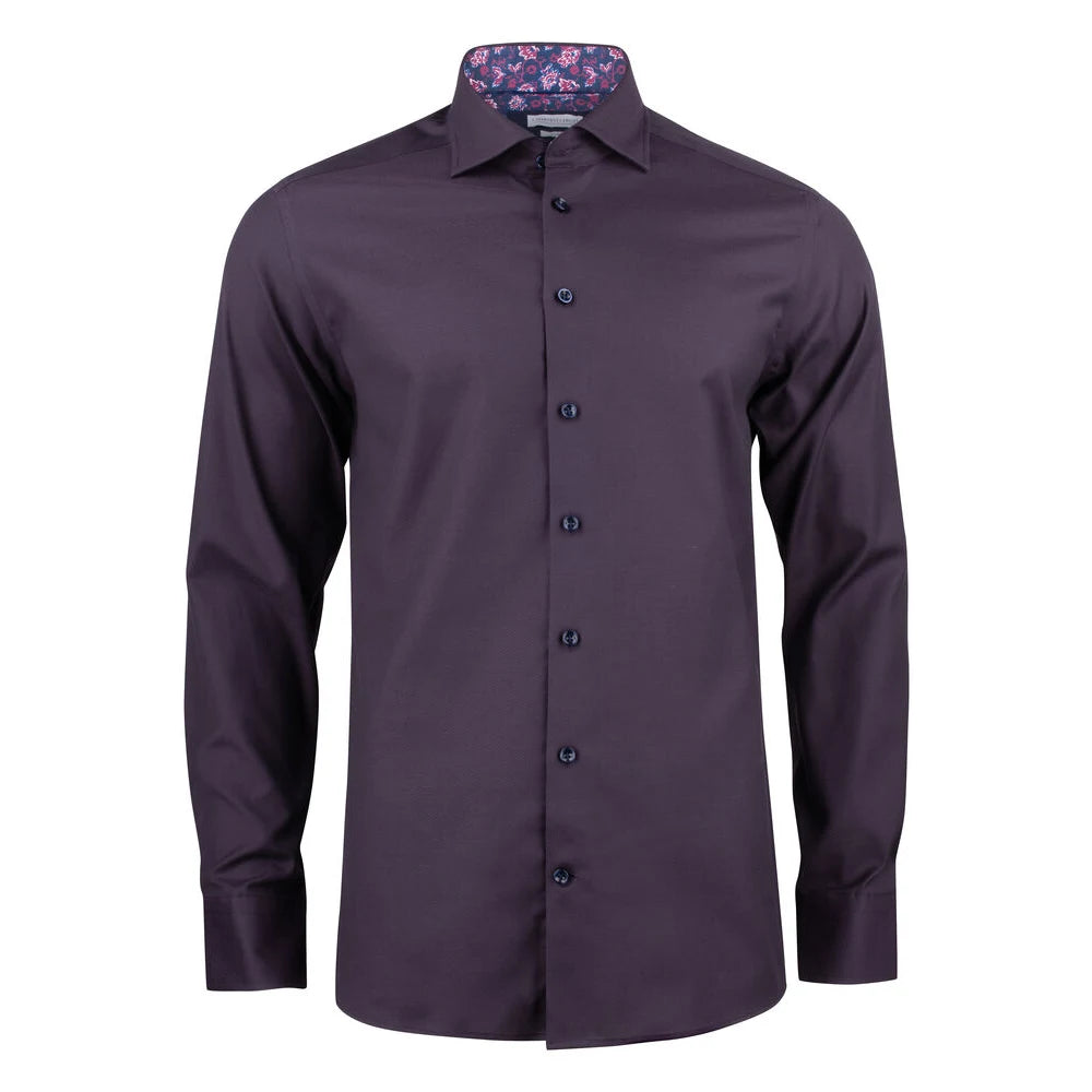 J.Harvest & Frost Purple Bow 142 Hemd Regular Fit Heren Paars