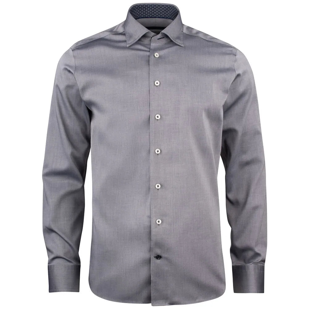 J.Harvest & Frost Red Bow 122 Hemd Slim Fit Heren Grijs