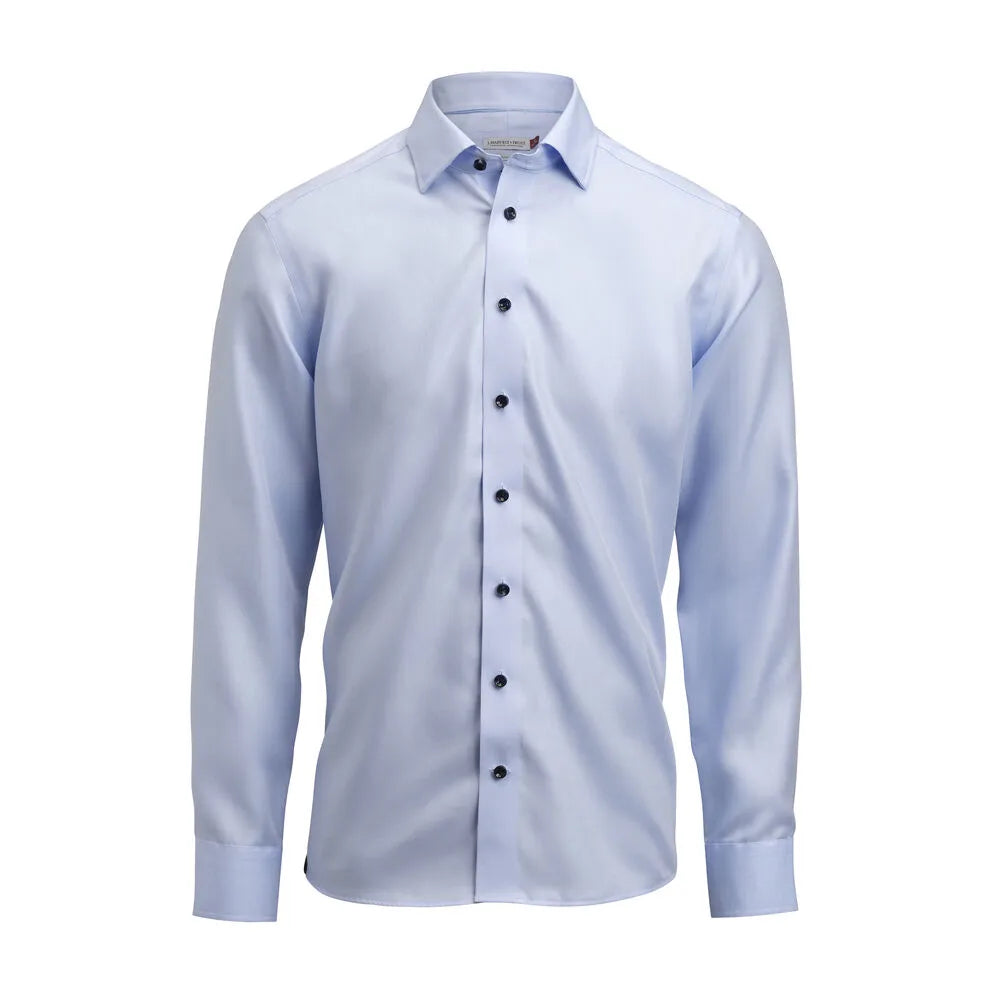 J.Harvest & Frost Red Bow 123 Hemd Slim Fit Heren Hemelsblauw