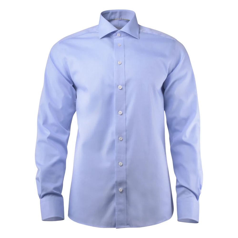 J.Harvest & Frost Yellow Bow 50 Hemd Slim Fit Heren Hemelsblauw