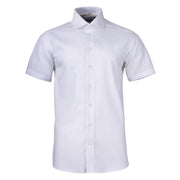 J.Harvest & Frost Yellow Bow 50 S/S Hemd Regular Fit Heren Wit
