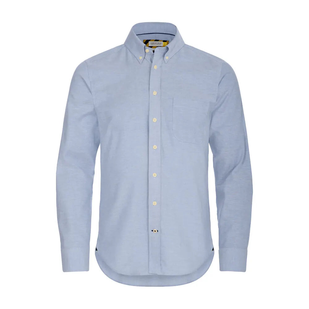 J.Harvest & Frost Yellow Bow 54 Hemd Slim Fit Heren Hemelsblauw