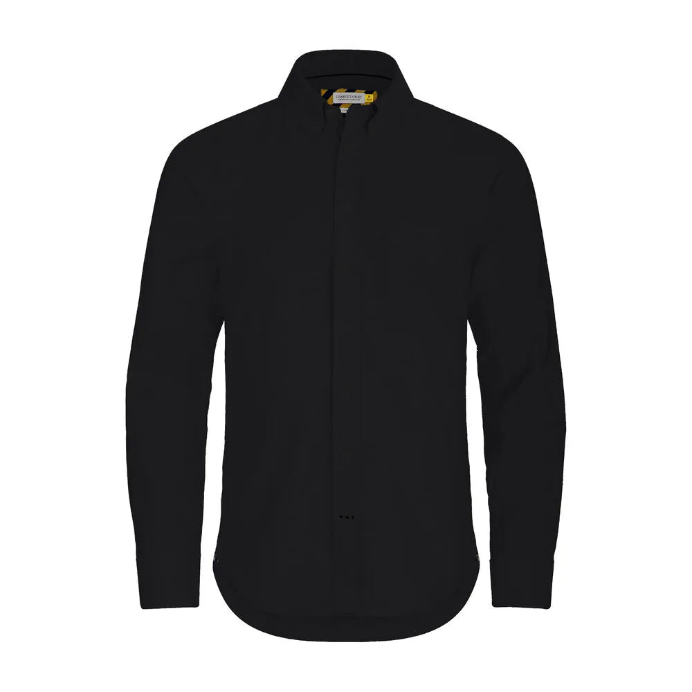 J.Harvest & Frost Yellow Bow 54 Hemd Slim Fit Heren Zwart