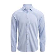 J.Harvest & Frost Yellow Bow 55 Hemd Slim Fit Heren Hemelsblauw