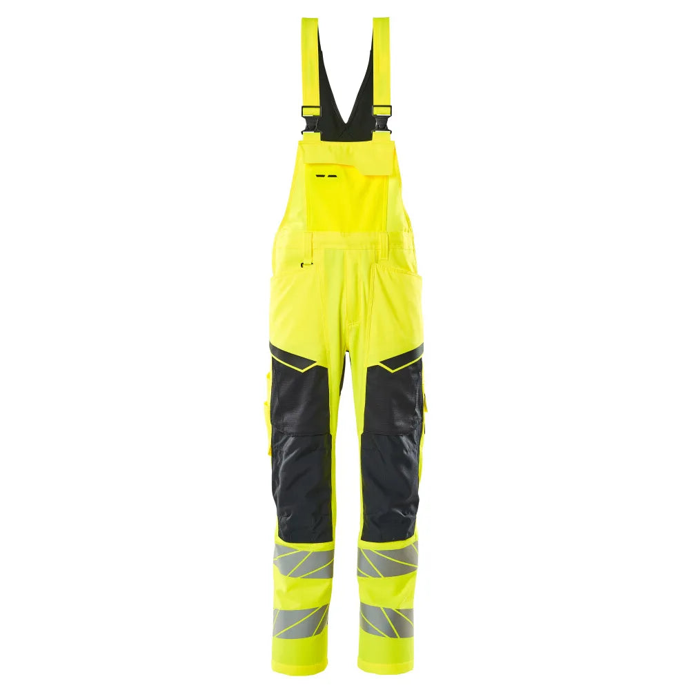 Mascot 19569-236 Amerikaanse Overall Met Kniezakken High Vis Geel Donkermarine