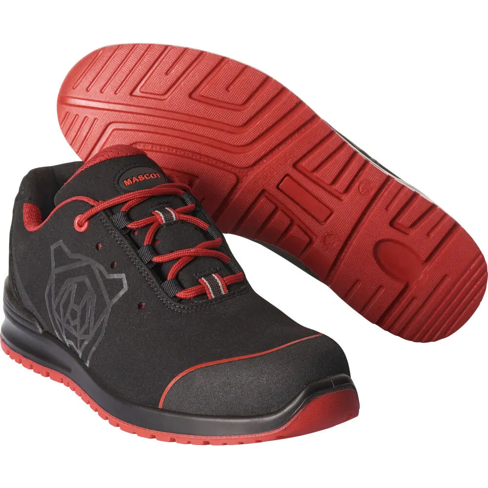 Mascot F0210-702 Zwart Rood S1P Veiligheidsschoenen Laag