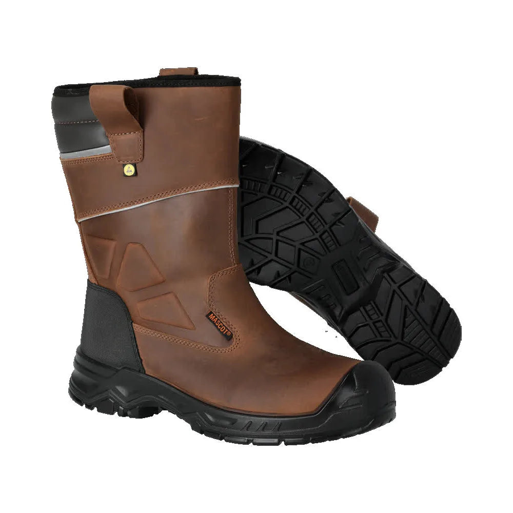 Mascot F1003-715 Notenbruin Zwart S3S Veiligheidsschoenen Hoog