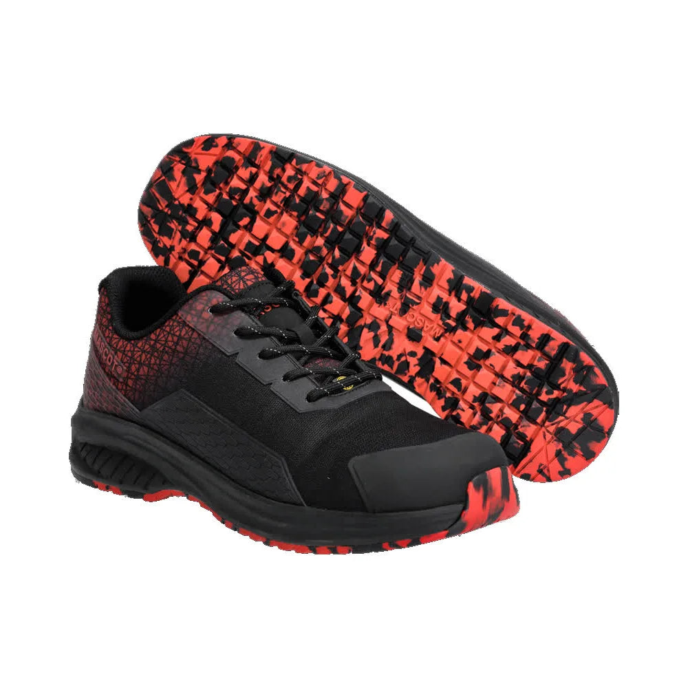Mascot F1500-909 Zwart Signaalrood S3S Veiligheidsschoenen Laag