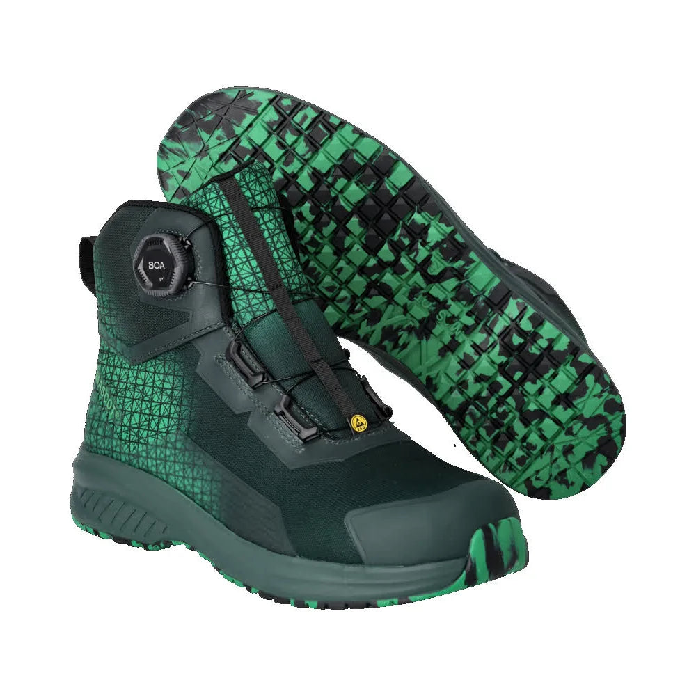 Mascot F1502-909 Groen Helder Groen S3S Veiligheidsschoenen Hoog