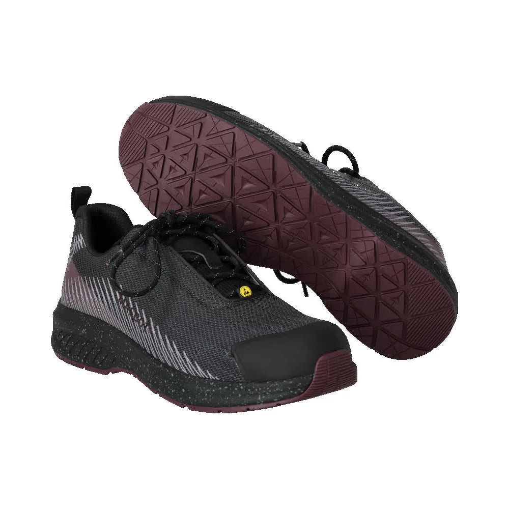 Mascot F1600-909 Steengrijs Bordeaux S1PS Veiligheidsschoenen Laag