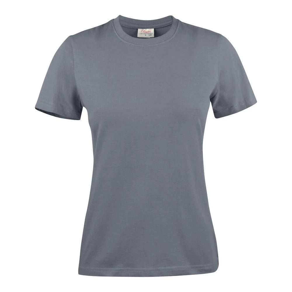 Printer Light T-Shirt Dames Staalgrijs