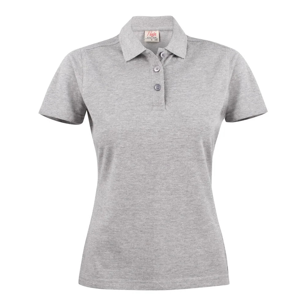 Printer Surf Polo Pique Dames Grijs Mêlée