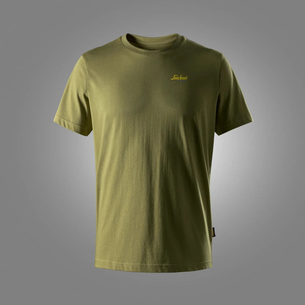 Snickers 2588 T-Shirt Met Klein Logo 3100 Khaki Green