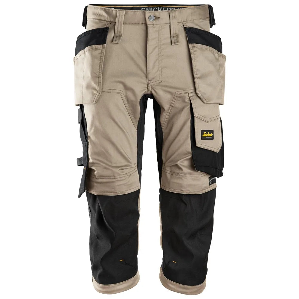 Snickers 6142 Allroundwork Stretch Pirate Werkbroek Met Holsterzakken 2004 Khaki Black