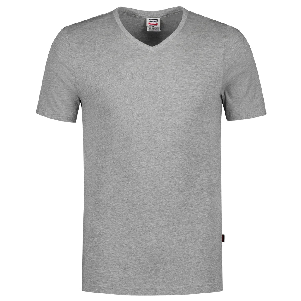Tricorp 101005 T-Shirt V Hals Fitted Grey Mel