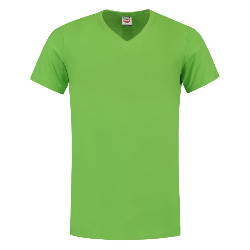 Tricorp 101005 T-Shirt V Hals Fitted Lime