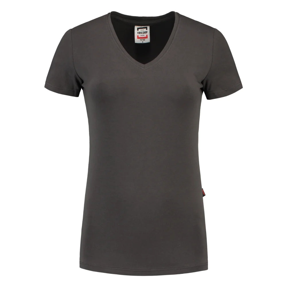 Tricorp 101008 T-Shirt V Hals Fitted Dames Dark Grey