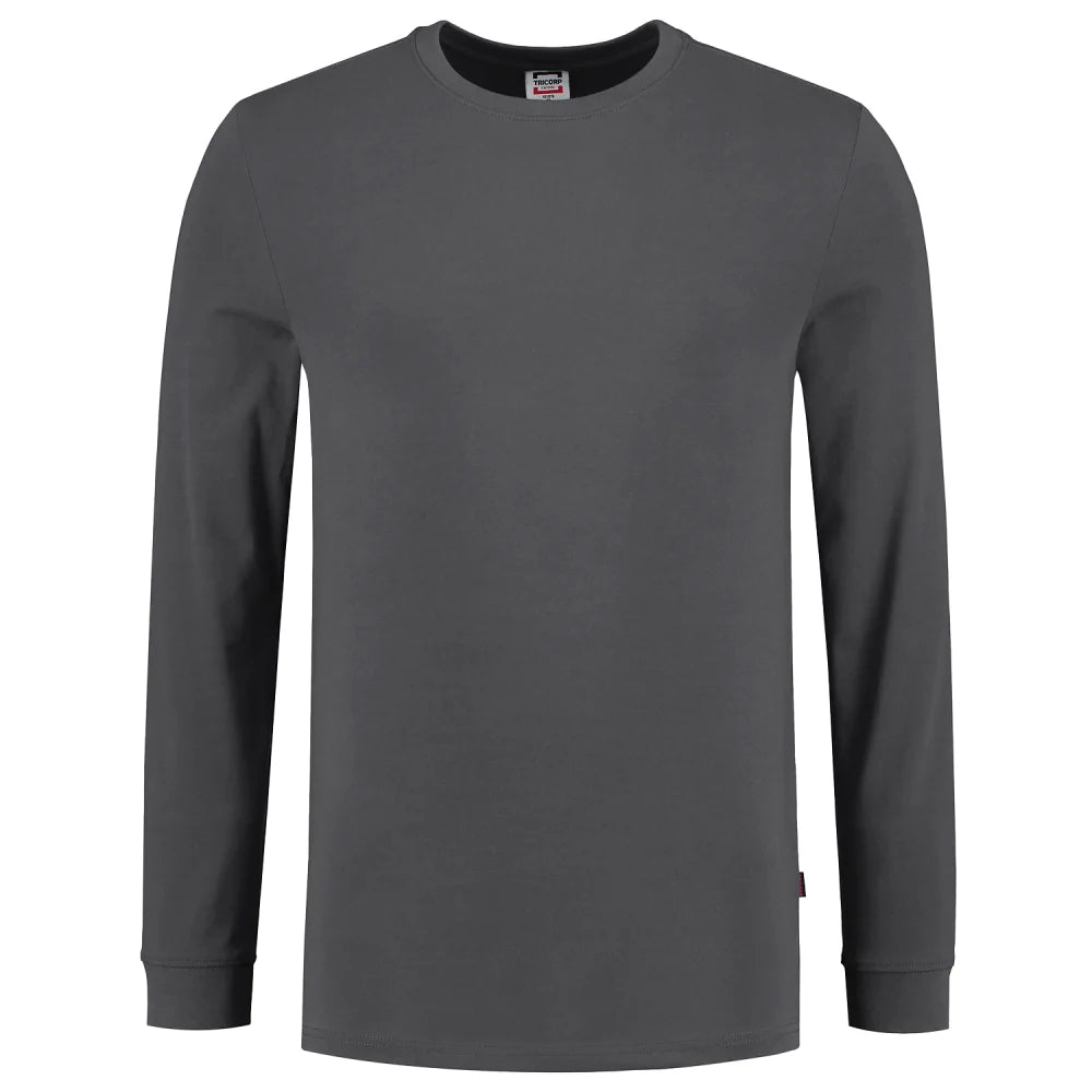 Tricorp 101015 T-Shirt Lange Mouw 60°C Wasbaar Dark Grey