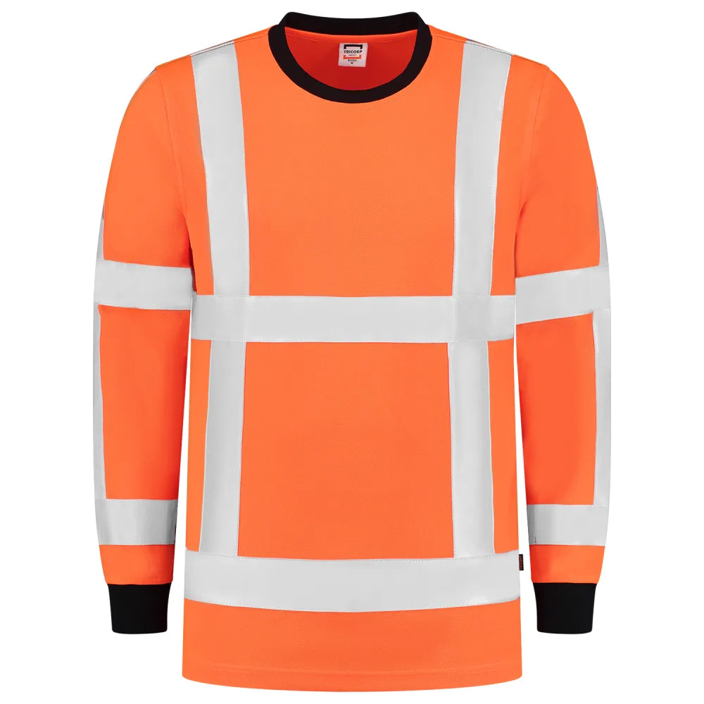 Tricorp 103002 T-Shirt Rws Birdseye Lange Mouw Fluor Orange