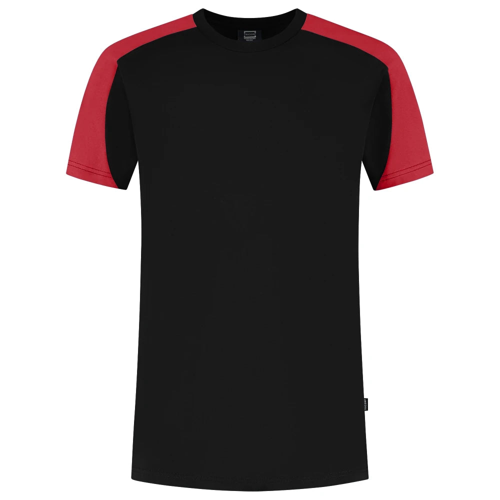Tricorp 106106 T-Shirt Bicolor Redefined Black Bright Red