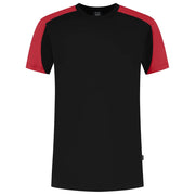 Tricorp 106106 T-Shirt Bicolor Redefined Black Bright Red