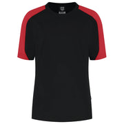 Tricorp 106109 T-Shirt Bicolor Redefined Dames Black Bright Red