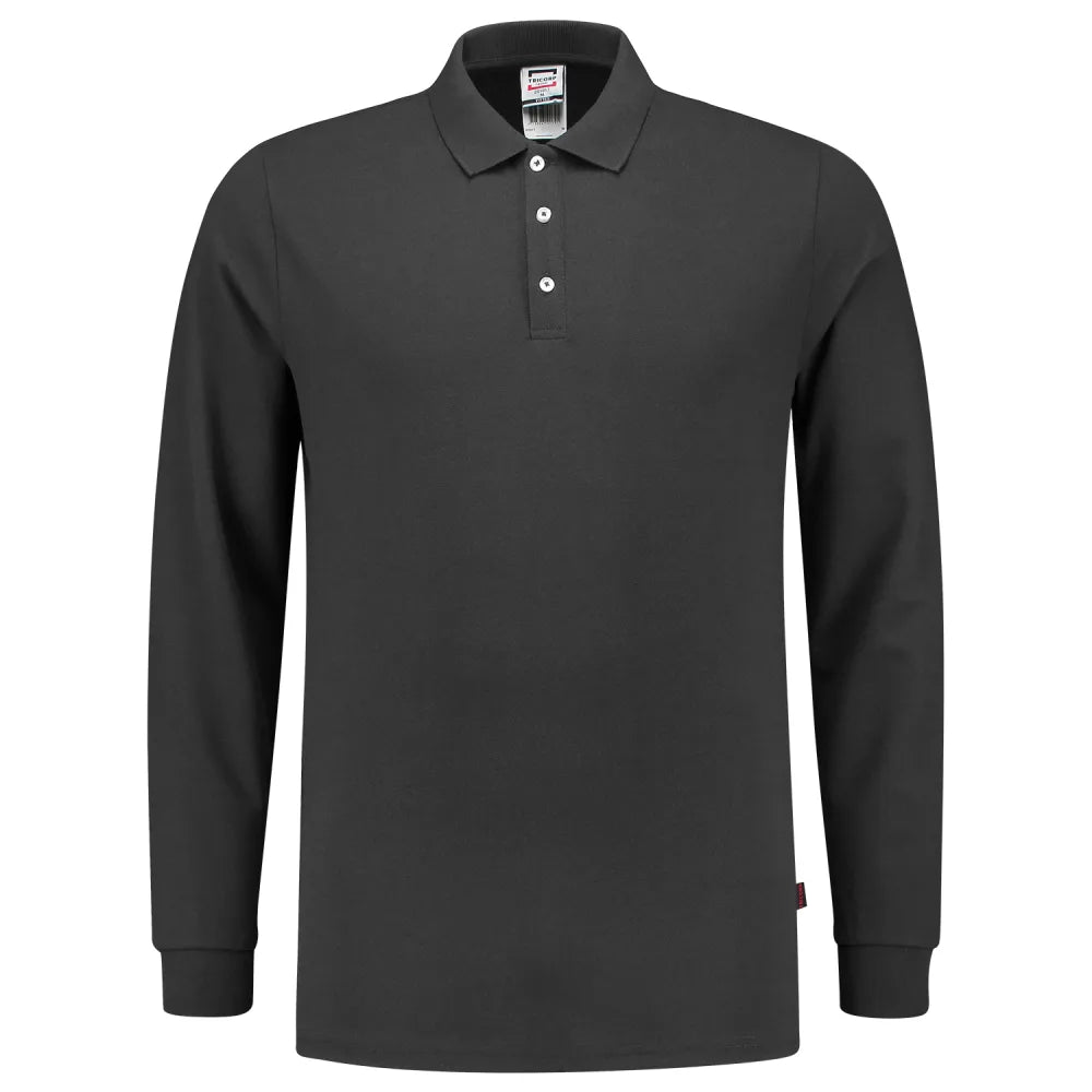 Tricorp 201017 Poloshirt Fitted 210 Gram Lange Mouw Dark Grey