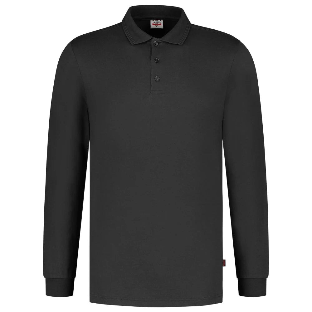 Tricorp 201019 Poloshirt Jersey Lange Mouw Dark Grey