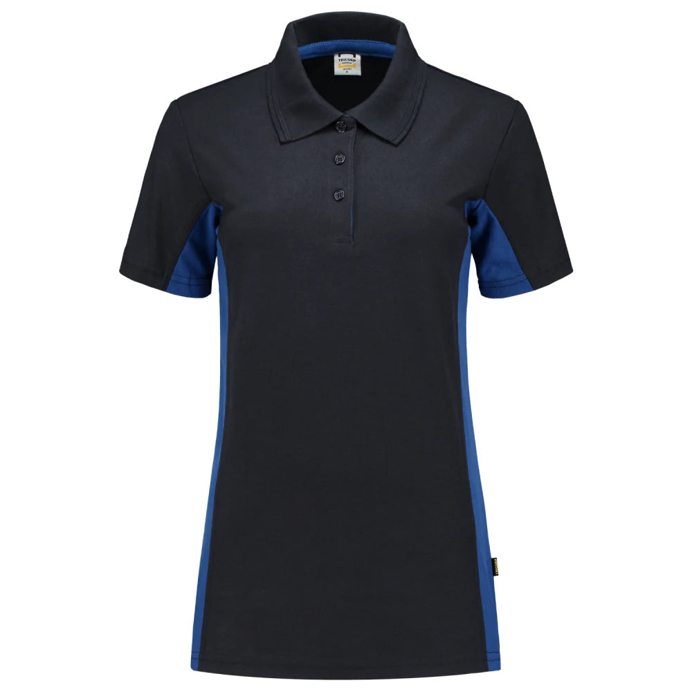 Tricorp 202003 Poloshirt Bicolor Dames Navy Royal Blue