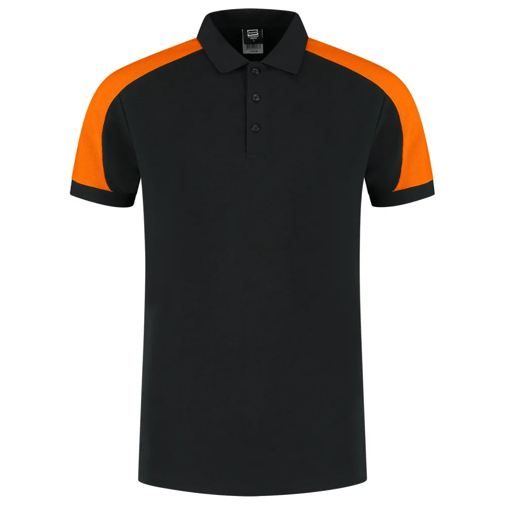 Tricorp 206106 Poloshirt Bicolor Redefined Black Orange