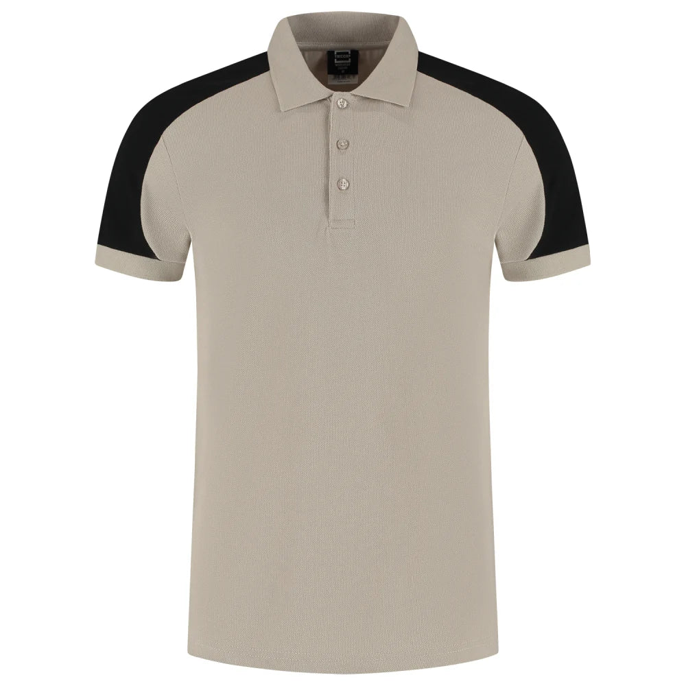 Tricorp 206106 Poloshirt Bicolor Redefined Sand Black